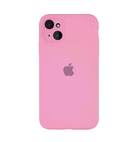 Silicone Case Full Camera Protective (AA) для iPhone 14 (Light pink)-0